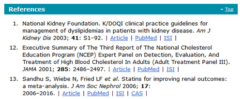Reference format for KDIGO
