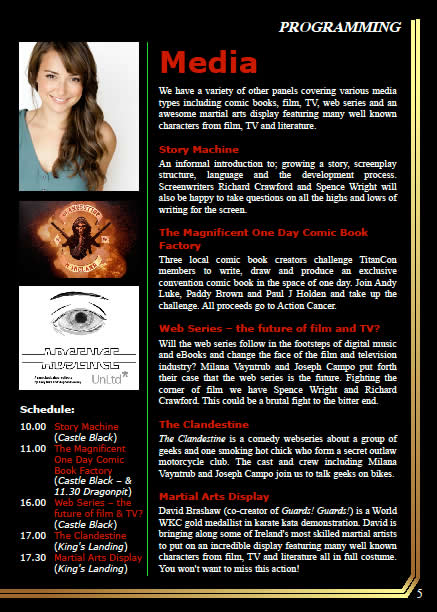 TitanCon 2012 programme - page 5