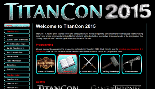 TitanCon website